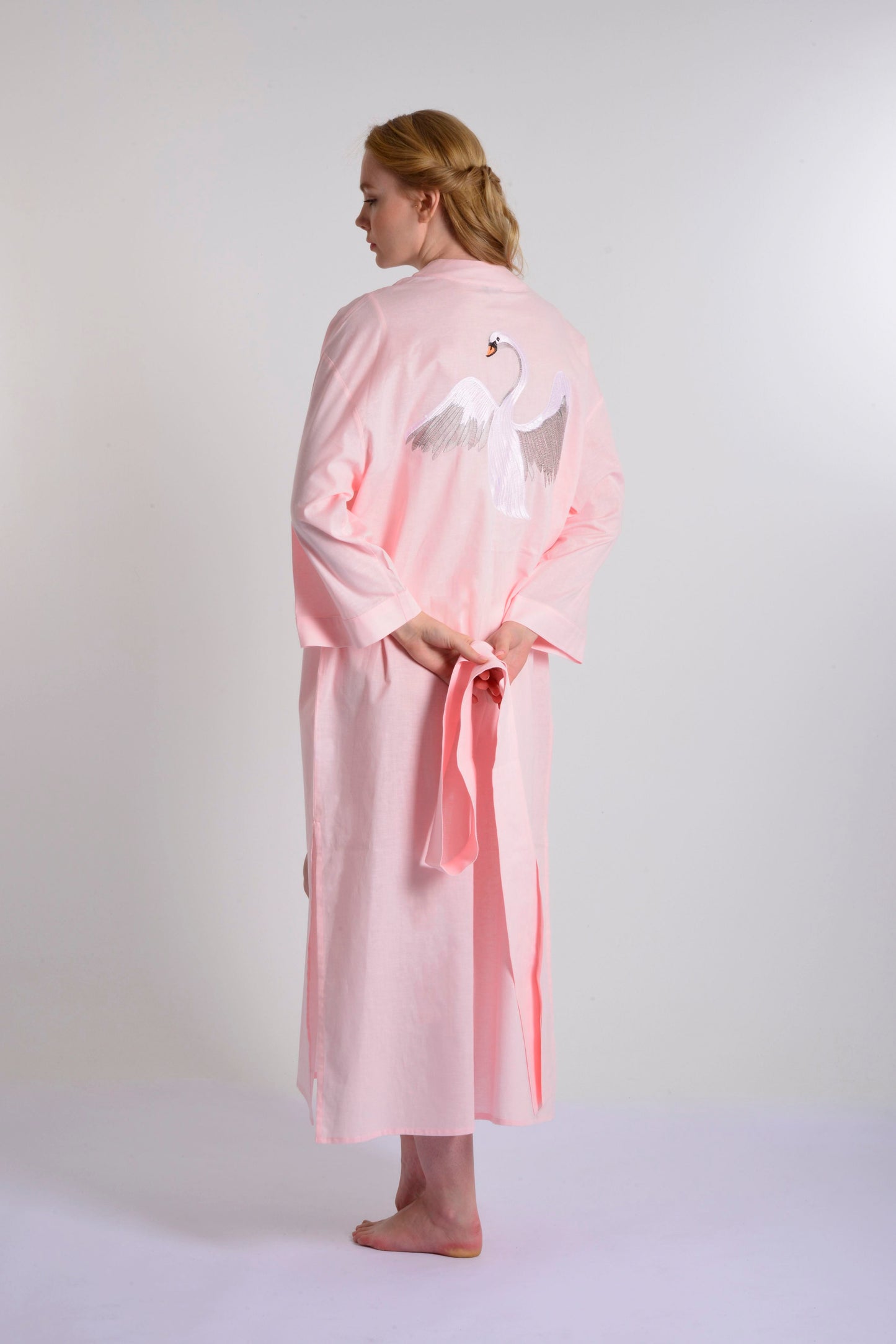 Swan Linen Kimono