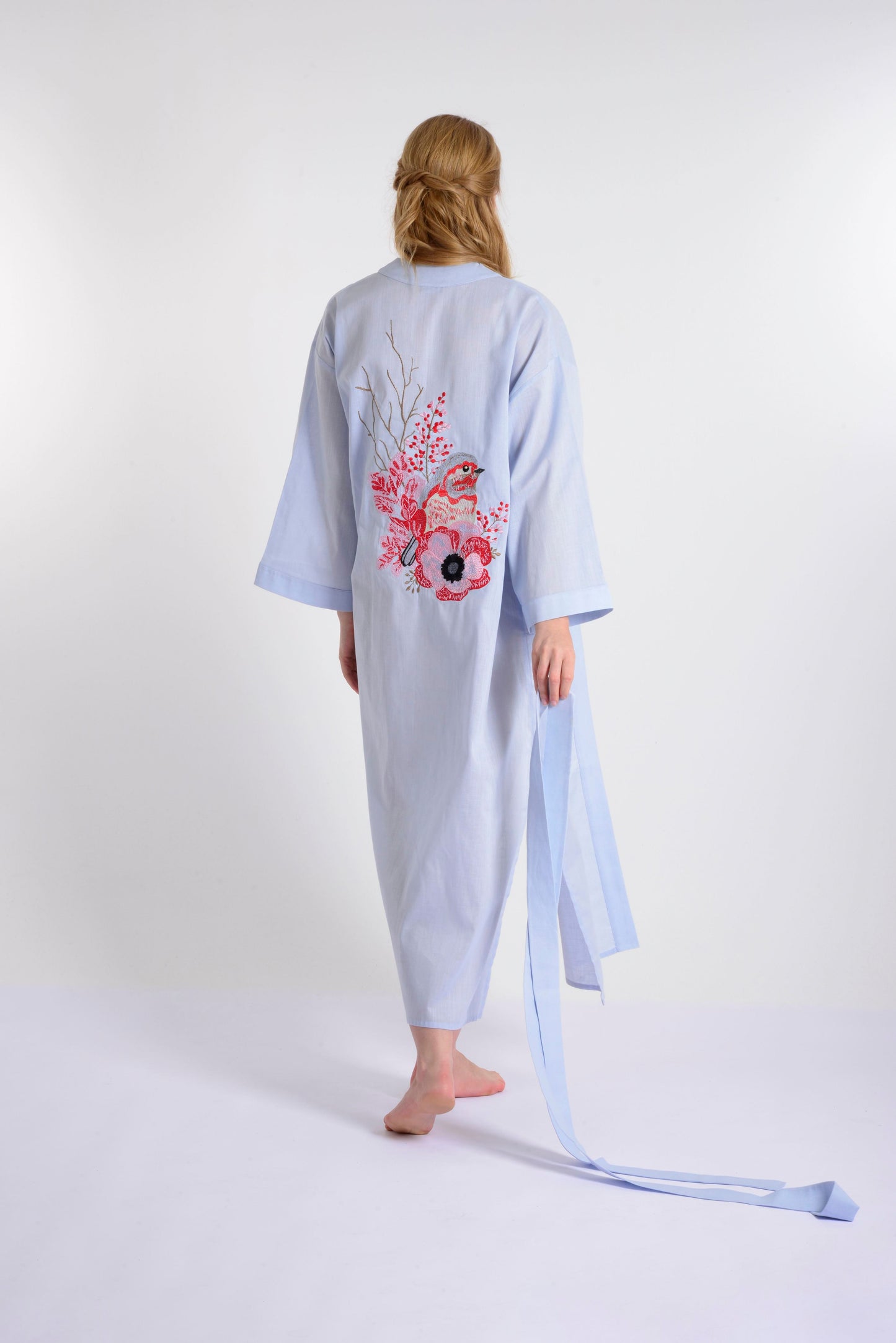 Sparrow Linen Kimono
